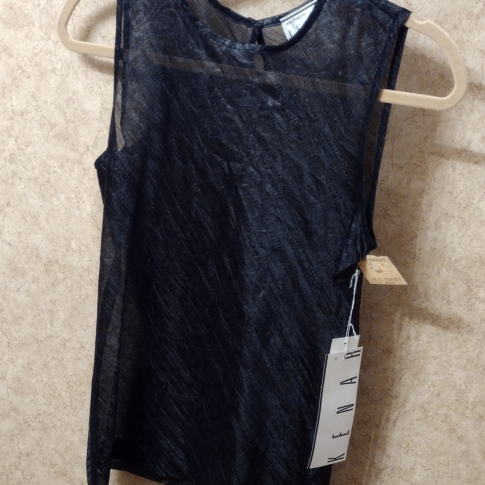 NWT Ann Tjian for KENAR Little Black Top, 4